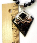 HSN Jay King Sterling Silver Gabbro Pendant With 18" Bead Necklace — photo 3