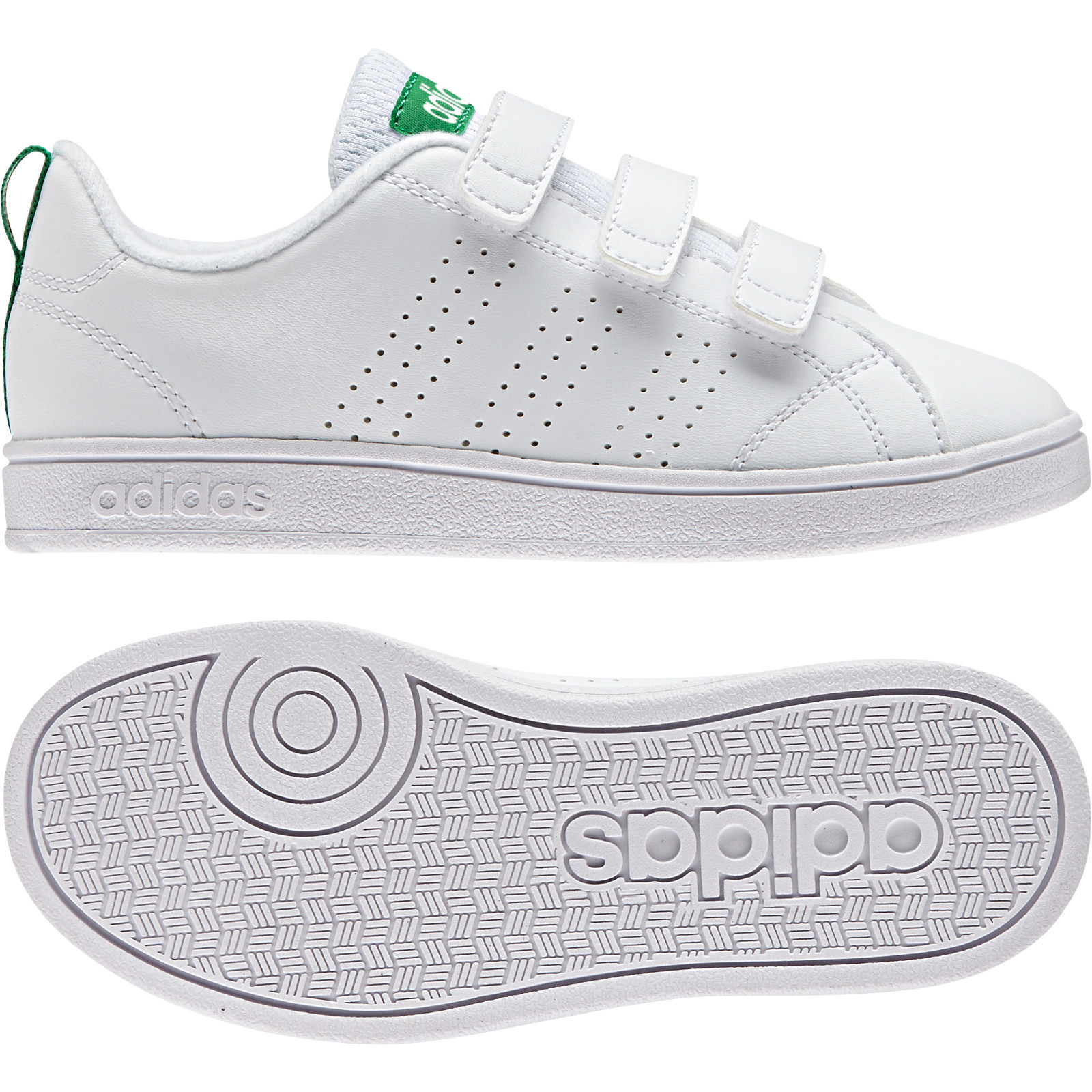 adidas advantage clean black junior