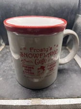 DesignPac Frosty's Snowflake Cafe Hot Cocoa Fresh Baked Pie Large Mug. AD