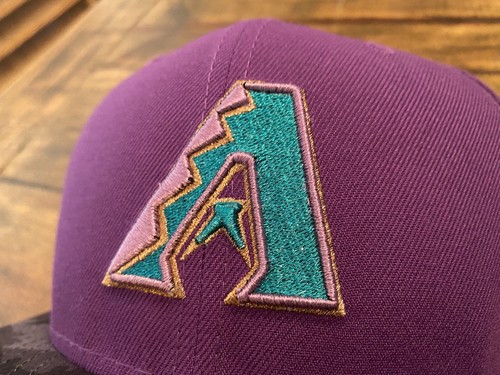 MyFitteds ARIZONA DIAMONDBACKS 1998 "EGGPLANT NIGHT CAMO" NEW ERA Fitted 7 3/4 - Picture 11 of 15
