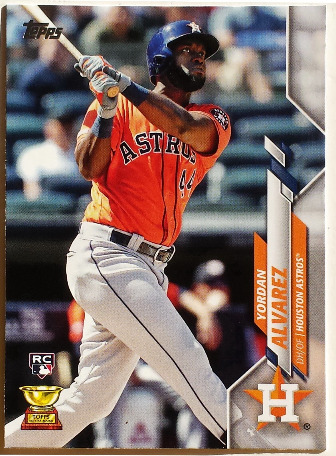 Yordan Alvarez 2020 Topps Series 1 All Star Trophy RC #276 - Houston Astros
