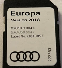 Genuine Audi A1 A6 A7 Q3 RMC Maps Sat Nav SD Card 2018  8X0919884L