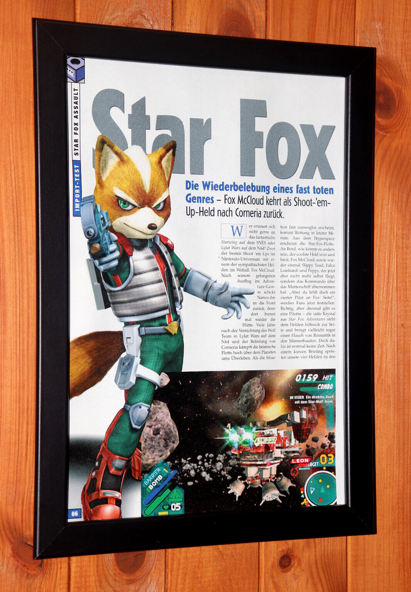 Star Fox Assault Nintendo GameCube Promo Small Poster / Ad Page