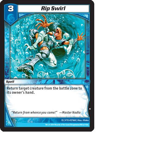 Kaijudo X3 RIP SWIRL Common #47/160 15VTX (Playset) Vortex DUEL MASTERS  2014