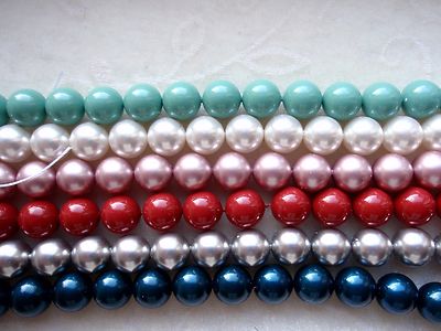 4 Swarovski  Round CRYSTAL PEARLS 10mm  Art. 5810 FARBWAHL Imitatperlen