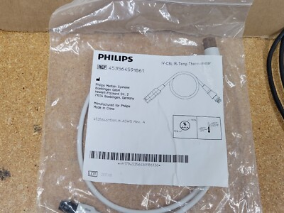 Philips IV-CBL IR- Temp Thermometer probe adapter cable 453564591861 NEW 