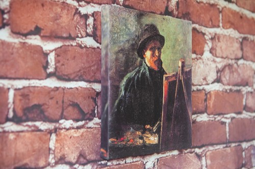Vincent Van Gogh Self Portrait With Dark Felt Hat at the Easel 1886 Canvas - Picture 2 of 12
