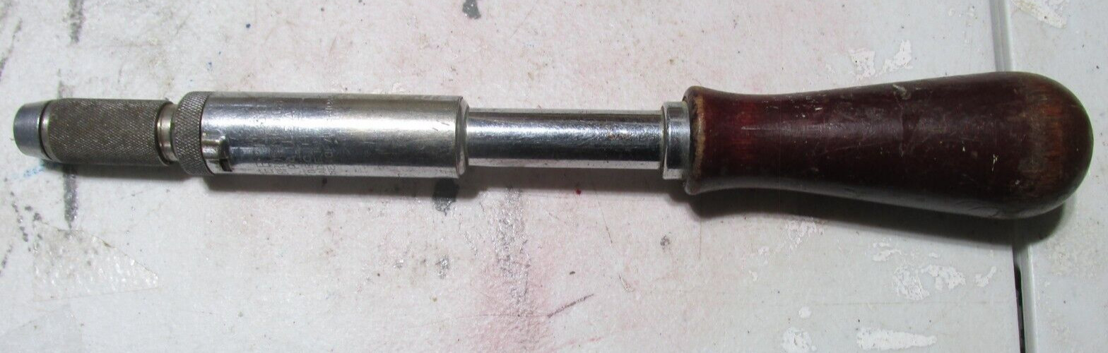 Taladro manual vintage con mango de madera yankee norrh Bros mfg.co phila, pa
