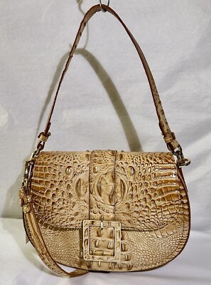 BRAHMIN Melbourne Collection Honey Brown Cynthia Shoulder Bag