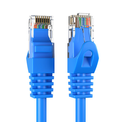 CAT5e Ethernet Patch Cord LAN Internet RJ-45 Cord 6FT Multi-Pack LOT