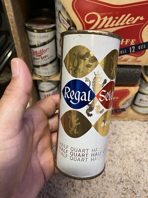 Regal Select Flat Top Beer Can Half Quart Regal Pale Brewing Co San Francisco CA