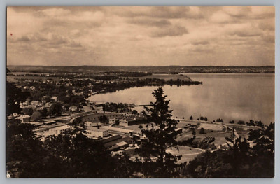 Air View Lake Town RPPC