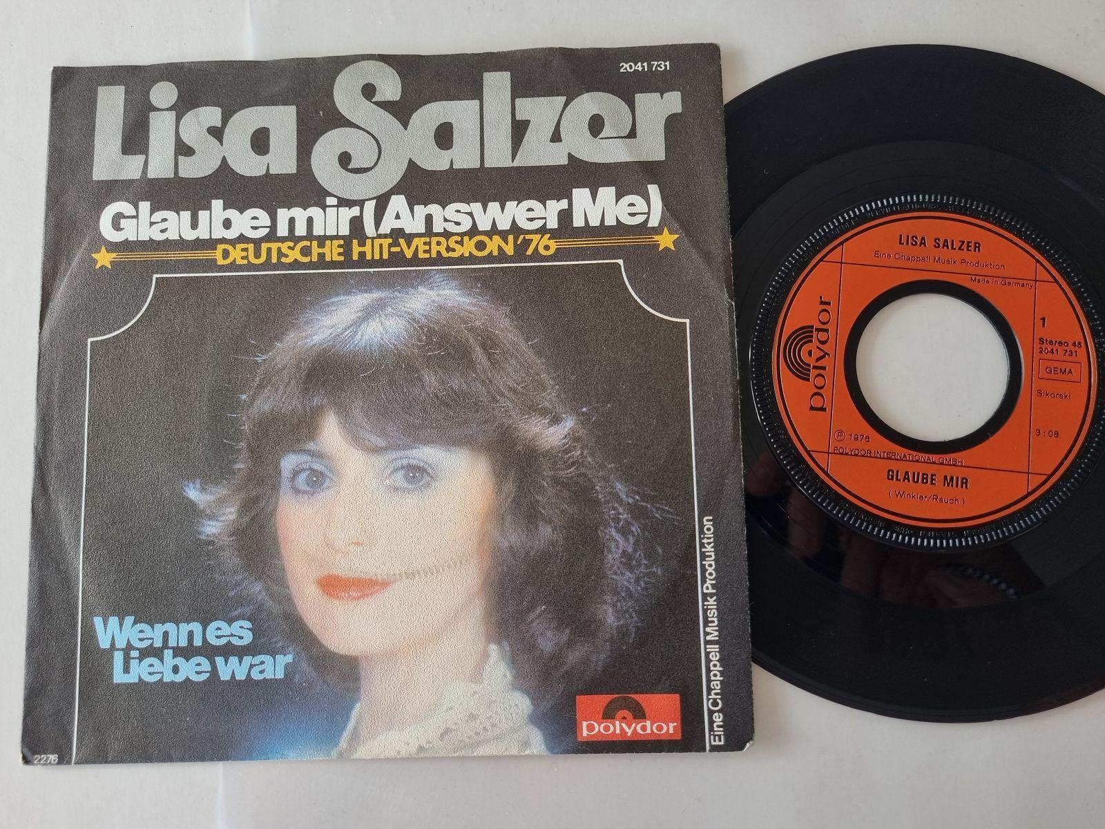 7"" Single Lisa Salzer - Glaube mir Vinyl Germany