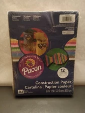 Pacon 9"x 12" Construction Paper 12 Assorted Colors 264 Sheets P1000032