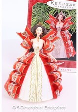 Hallmark HOLIDAY BARBIE Series 5 1997 Keepsake Ornament  Booklet NOB QXI6212 B