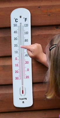 TickiT Thermometer Large 38cm Classroom Wall - Indoor Outdoor Temperature Gauge