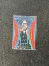 2024 Panini Select -Draft Selection Memorabilia Jonathon Brooks Red Prizm MEM/RC