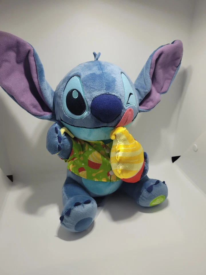 DISNEY STITCH ATTACKS SNACKS PINEAPPLE SWIRL CUDDLY 11"PLUSH SOFT TOY 8 OF 12 - Image 4 of 4