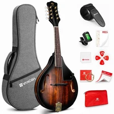 Mandolin Instrument A Style, Acoustic Mandolin Musical Instrument Solid Spruc...