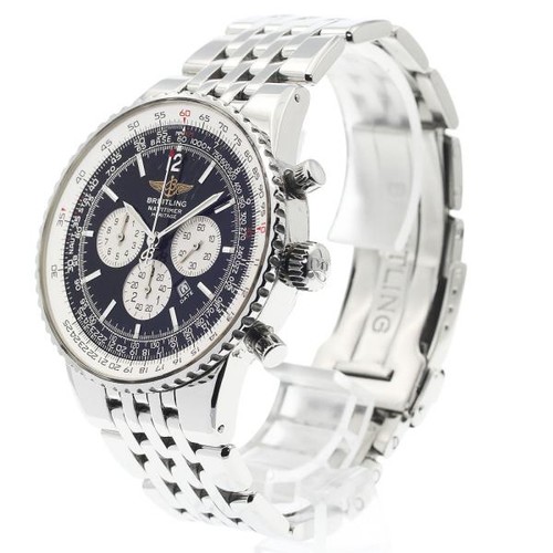 Breitling Navitimer Heritage A35340 43mm SS Black / Silver Dia...