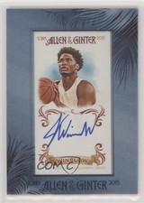 2015 Topps Allen & Ginter's Framed Mini Auto Justise Winslow #AGA-JW Auto 0wq