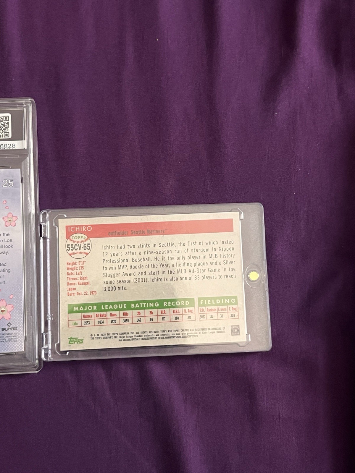 Topps Murakami Tokyo Series Ohtani #25 PSA 8 + Ichiro Auto Lot (2) view 5