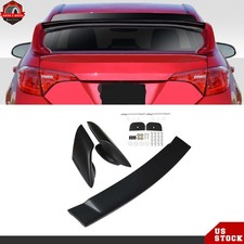 Big Trunk Spoiler Wing Black Mug Style Jdm Stand Up For Toyota Corolla 2014-2020