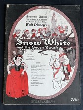 Disney's SNOW WHITE & SEVEN DWARFS - 1938 Sheet Music Songbook by Irving Berlin