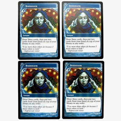 4x Brainstorm Future Sight Frame MB2 Mystery MTG Magic The Gathering