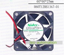 Qty:1 Nidec H60T12BS13A7-01 6025 6cm 12V 0.22A Power Fan 2-wire
