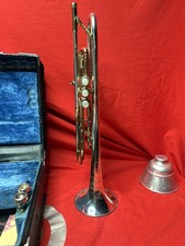King Super 20 Symphony SilverSonic Bb Trumpet Sterling Bell 1950s Case Mutes