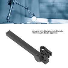 Rectangular Dial Indicator Swivel Clamp Aluminum Alloy Test Gauge Holder Bar