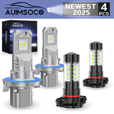 For Jeep Wrangler 2010-2025 Led Headlight Bulbs Kit Hi-lo Beamfog Light Bright For Jeep Wrangler 2010-2025 Led Headlight Bulbs Kit Hi-lo Beamfog Light Bright