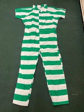 Jail Prison Inmate Jumpsuit Green & White…