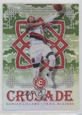 2016-17 Panini Excalibur Crusade Camo Damian Lillard #10 0b0l