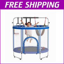 60" Trampoline for Kids Mini Toddler Trampoline with Net Indoor Outdoor Toy