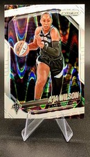 2025 Prizm WNBA A'Ja Wilson White Seismic Prizm #76 Las Vegas Aces