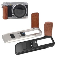 For Fujifilm X-M5 Wood Hand Grip L Bracket Holder Quick Release L Plate Holder