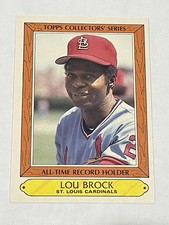 1985 Topps Woolworth Baseball #5 - Lou Brock - St. Louis Cardinals