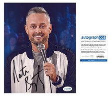 Nate Bargatze "Hello World" Comedian AUTOGRAPH Signed Comedy 8x10 Photo ACOA