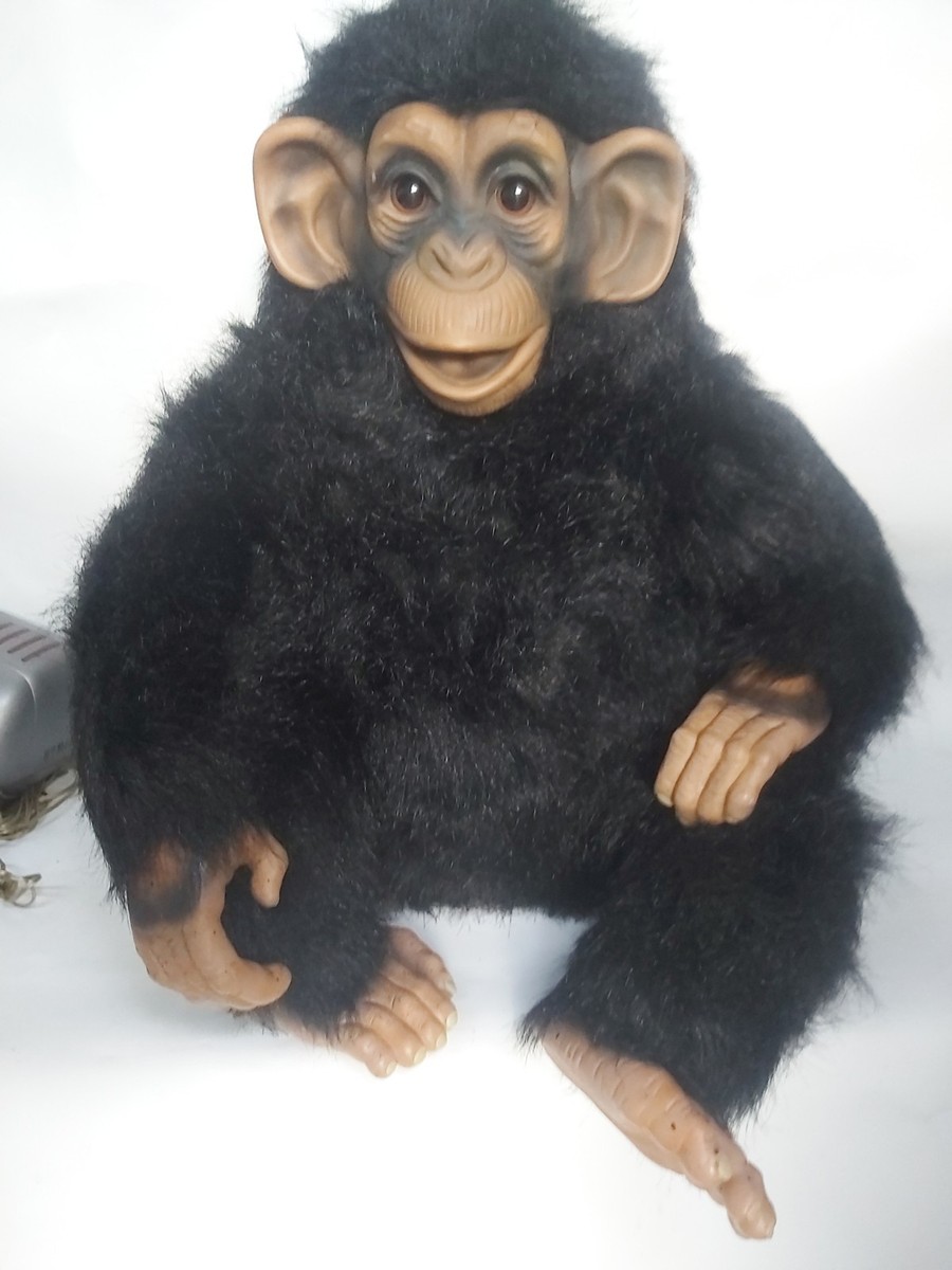 Vintage 2001 lifelike Large Chimp Plush Kids of America 21' tall X