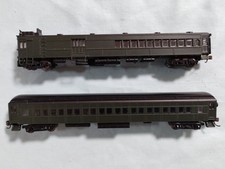 BACHMANN 81465 N UNLETTERED EMC GAS ELECTRIC DOODLEBUG & TRAILER COACH (DCC)