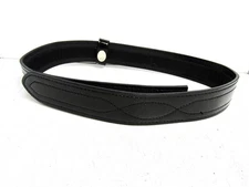 5031 Dutyman Police Duty Belt Buckleless 2.25", High Gloss Black, Size Med 36/38