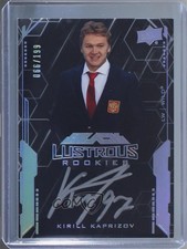 2020 SPx UD Black Lustrous Rookie Signatures Tier 2 Kirill Kaprizov Auto 0a7v