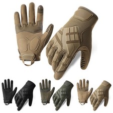 Tactical Full Finger Gloves Non-Slip Touch Screen Knuckle Protection Duty Gear