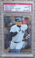 1997 Donruss Press Proof Silver #49 Derek Jeter /2000 PSA 10 New York Yankees
