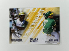 2019 Topps #HTL-25 Reggie Jackson/Kris Davis Oakland A's Historic Through-Lines