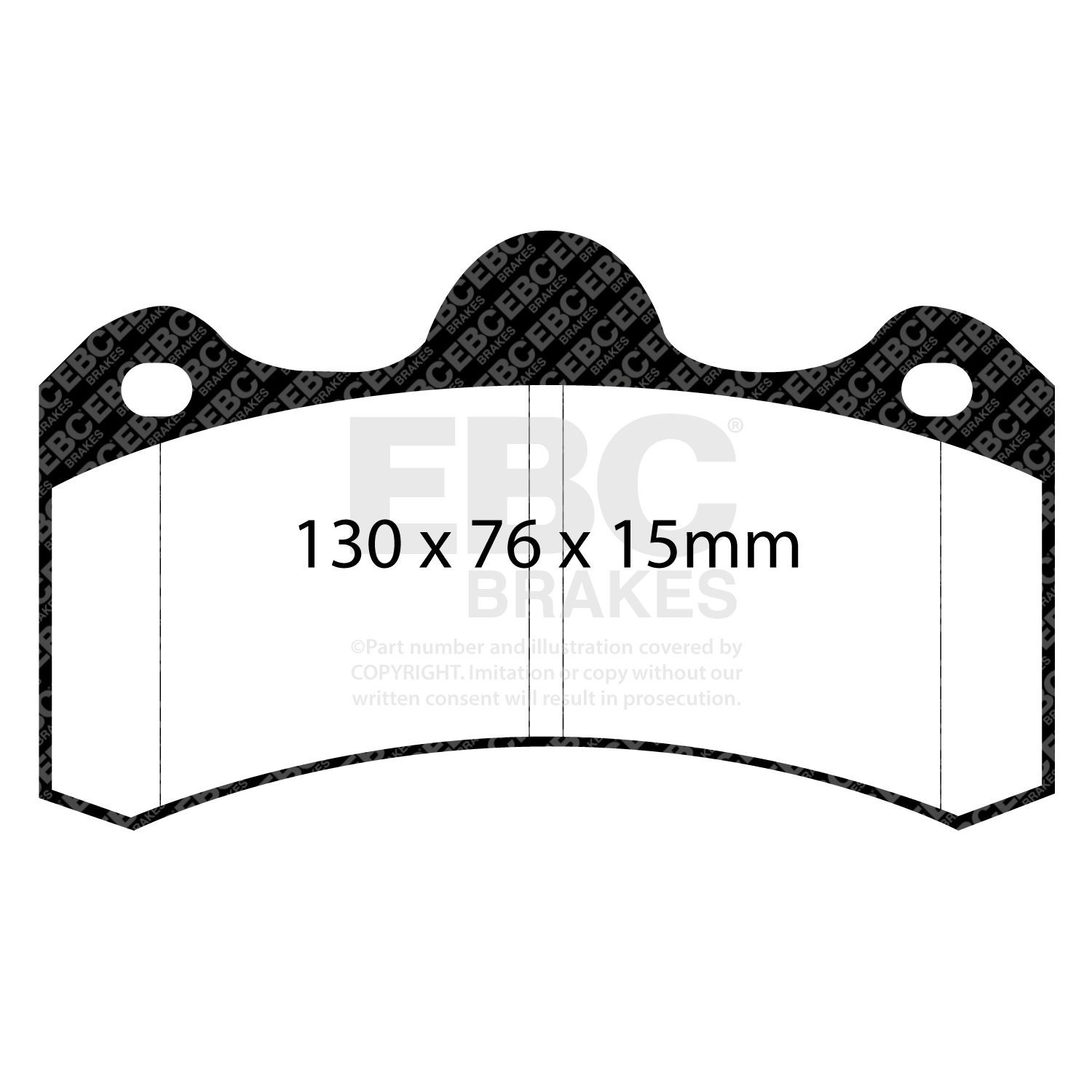 EBC DP3043C BRAKE PAD SET DISC BRAKE Rear