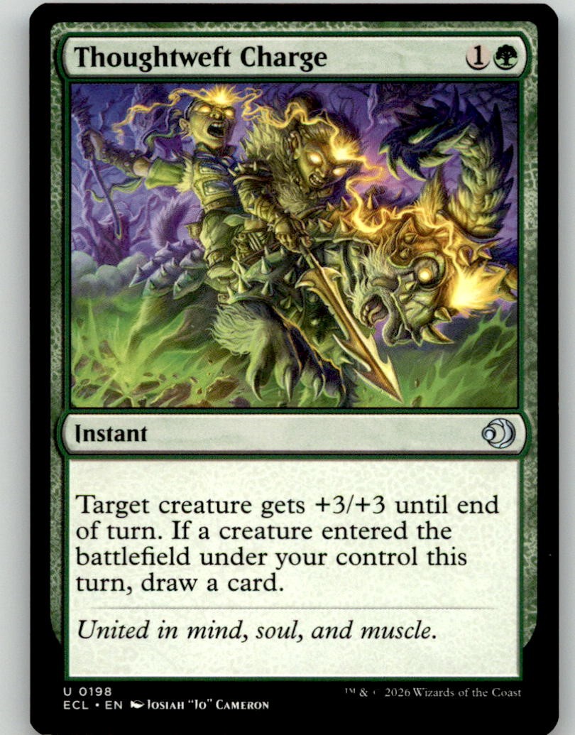 Thoughtweft Charge 198 Uncommon Lorwyn Eclipsed MTG Lightly Played