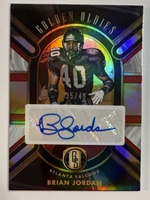 Brian Jordan 2024 Panini Gold Standard Oldies White Gold Auto #d 35/49 #GO-BJN